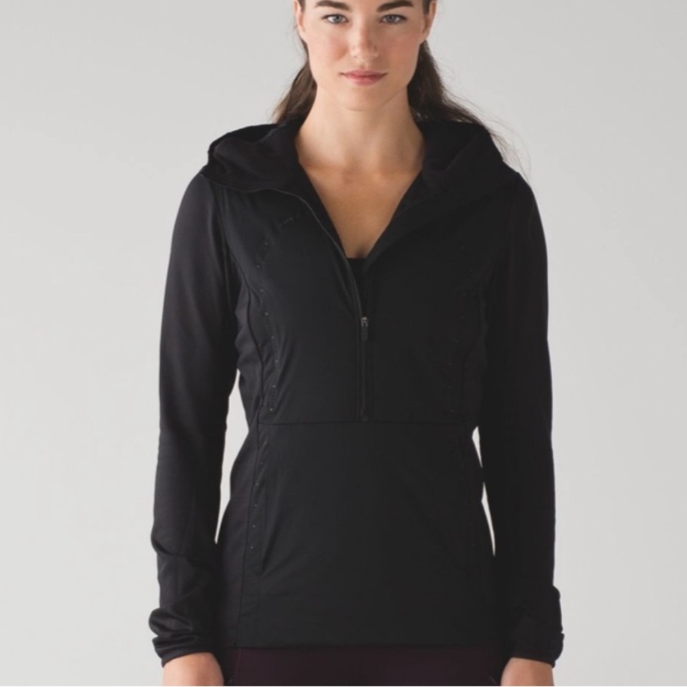 Lululemon Run for Cold Pullover Jacket in Black